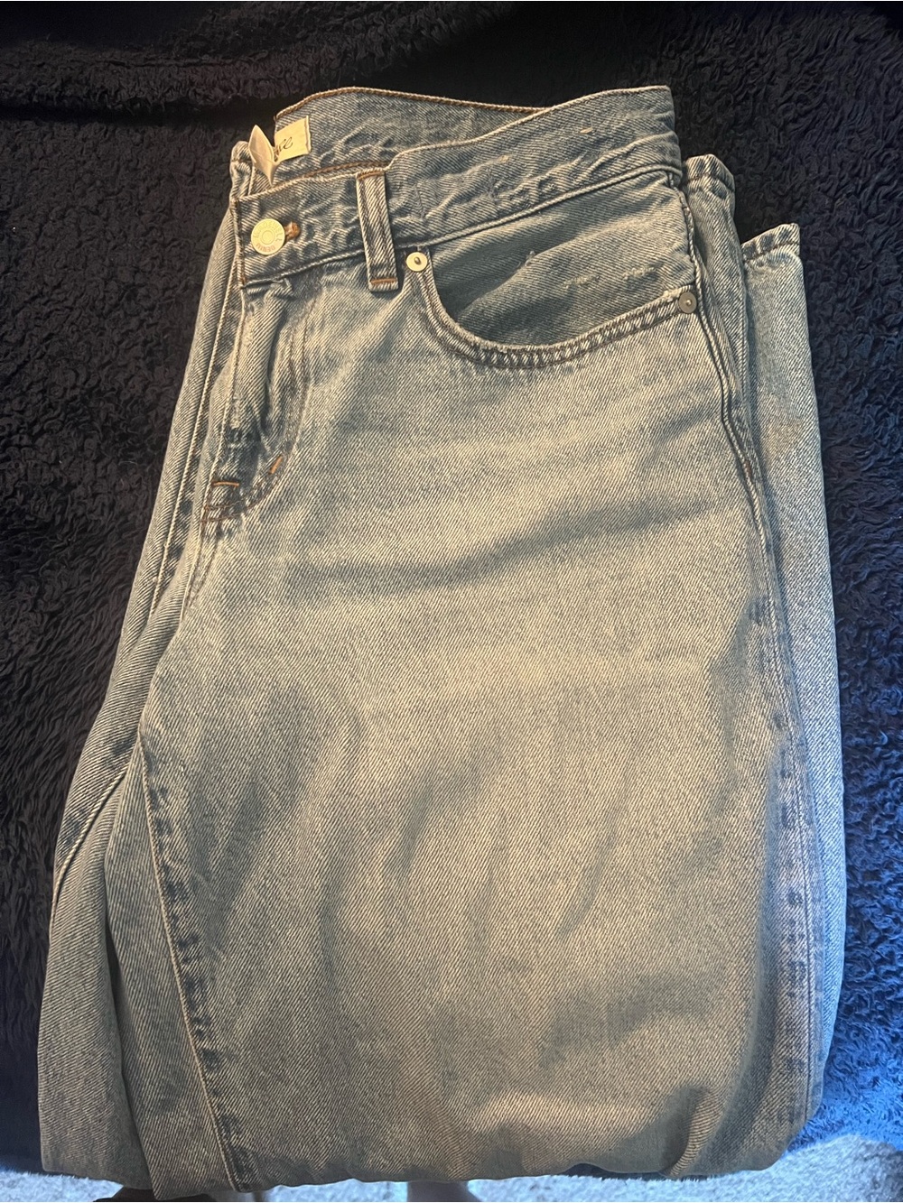 Madewell lowrise super-wide leg jeans